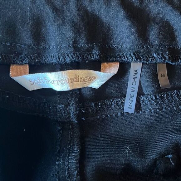 Soft Surroundings Women's Black Straight Leg Casual Pants Size M - Picture 5 of 9